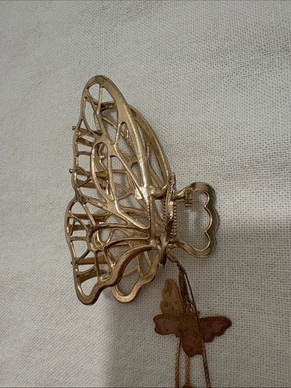 Gold Butterfly Hairclip